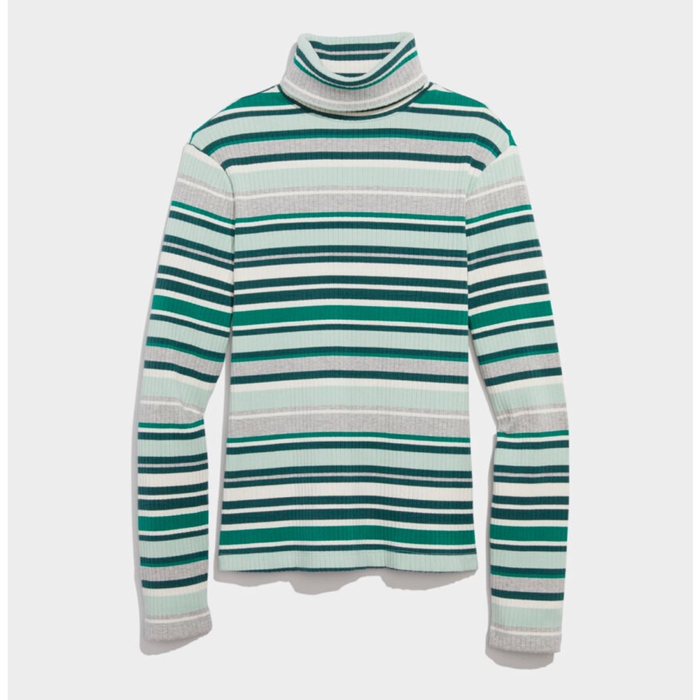 Vineyard Vines Striped Retro Rib Turtleneck size Large New with Tags